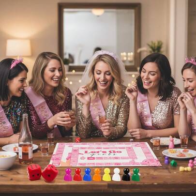 Bachelore Party Games For Women, 11Pcs Bride To Be Gift Set With Drinking Game Board, Funny Adult Party Supplies For Hen Party, Bridal Shower Favors & Girls' Night Activities