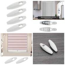 4 piezas de estor enrollable con cuerda de peso para persianas blancas, accesorios para persianas romanas, persianas verticales, persianas plisadas - blanco - Ver 1