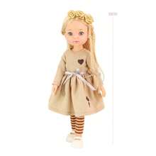 33 CM/13 Inch Girl Doll Cute Makeup Face Full Vinyl Body Smooth Soft Skin With Fashion Dress Cute Girl Toys For Friends Christmas Gifts - The Whole Doll - View 13
