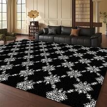 1 件奢华图案印花时尚柔软创意地毯，适合室内/室外，可机洗，四季地毯，家居装饰 - 彩色 - 查看 7