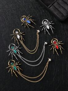 New Arrival Men's Personalized Suit Accessory Brooch, European And American Fashion Versatile Unique Spider Shaped Brooch - Spider Brooch - View 1