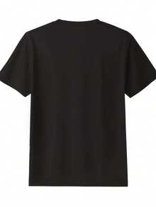 1 camiseta gráfica con estampado digital para hombre Fantasma, corazón, globo, amor Camiseta casual de cuello redondo y manga corta. Camiseta de algodón ligera para las cuatro estaciones, lavable a máquina, no lavar en seco. - Negro - Ver 3