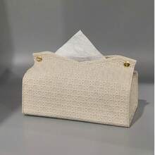 1 Stück Papierhandtuchbox mit gewebtem Muster, hochwertige Taschentuchbox, Servietten Aufbewahrungsbox für Zuhause, Wohnzimmer, Tisch, Schlafzimmer, Tisch, Papierorganizer, Taschentuchbox Schwarz, Servietten Halter, Papierhalter Aufbewahrung, Handtuchhalter, Taschentuchrolle, Haushaltswaren, Tisch, Heimdekoration, Heimorganisation und Aufbewahrung, Raumdekoration