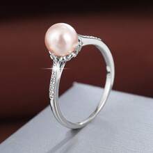 1枚优雅几何球形设计立方氧化锆女士戒指 - 彩色 - 查看 33