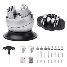 Ball Vise, 3" Engraving Setting Tool, 360° Rotation Engraving Block Vise, 30 PCS Attachment Jewelry Engraving Block Tools Standard Block For Gemstone Inlay And Small-Scale Engraving - 3" 2.13" - View 8