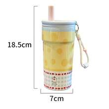 1pc 316 Stainless Steel Insulated Water Bottle, Large Capacity, High-End Design With Handle And Straw - Multicolor - View 6