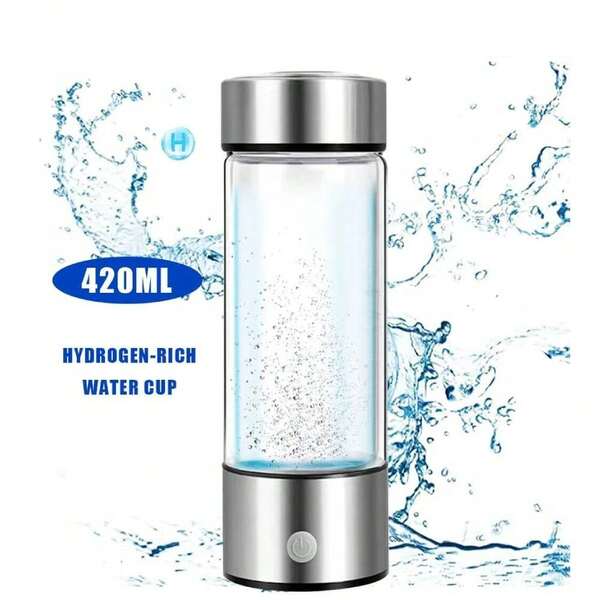 420ml Hydrogen-Rich Water Cup Electric Hydrogen Rich Water Generator Bottle Titanium Quality Filter Portable Antioxidant Lonizer
