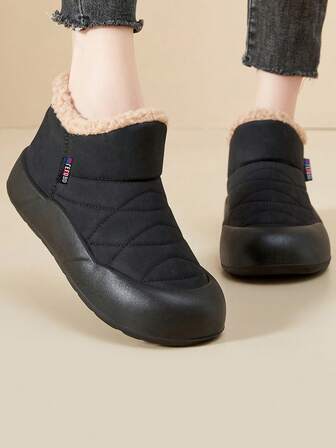 女士冬季新款加绒加厚雪地靴，休闲百搭，保暖防水