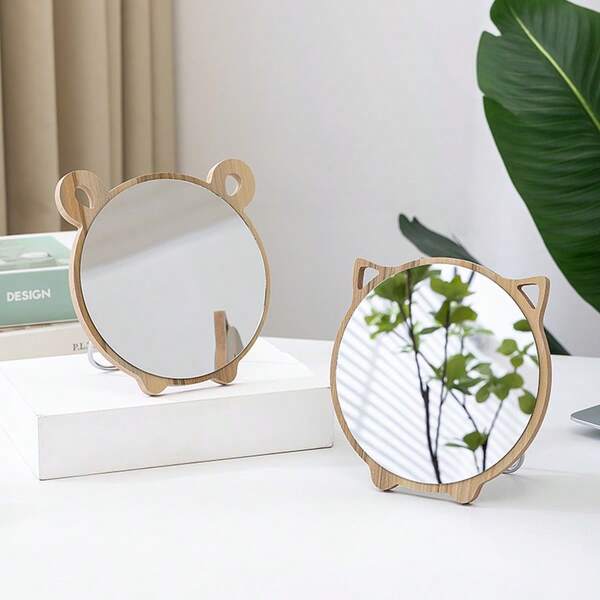 1 Piece Of Elegant High-Definition Makeup Mirror - Rotatable, Simple Table Stand Design, Very Suitable For Home Dressing Table Use, Dressing Table Makeup Mirror