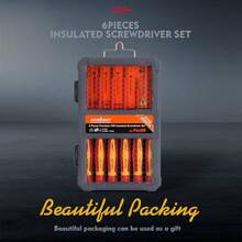 6 - Piece 1000v Insulated Screwdriver Set, Magnetic Tip Electrician Screwdriver Set Insulated Screwdriver Set - 6件組1000V迷你絕緣螺絲起子套裝 - 查看 9