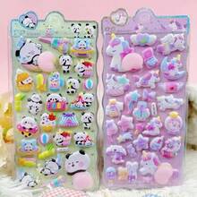 ملصق حيوان ثلاثي الأبعاد قطعة واحدة، ملصق زخرفي بطريقة كرتونية جذابة، مصنوع من الإسفنج وال- PVC، متوفر بأنماط متعددة. مناسب لكتب الملصقات والأجهزة المحمولة والثلاجات والأكواب ويمكن استخدامه أيضًا كديكور لأغلفة الهواتف ذات الموضوع الكرتوني.