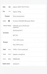 Lenovo Máy tính bảng M8 thương hiệu siêu máy tính bảng 8 inch màn hình nhỏ máy tính bảng Android học tập giải trí mini PAD người già xem phim truyền hình tin tức bộ nhớ lớn phiên bản WIFI - Bạc - Xem 7