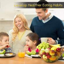 2/1-częściowy metalowy kosz na owoce z drutu, minimalistyczna miska na owoce w kształcie fali, domowy talerz na owoce, miska na owoce, pusty kosz na owoce z żeliwa, odpowiedni na blat kuchenny, stół warsztatowy, do dekoracji domu, na stół, do przechowywania warzyw, chleba, przekąsek i akcesoriów kuchennych. Ze względu na problemy produkcyjne, w kilku miejscach farba może nie zostać prawidłowo nałożona.