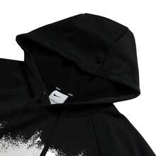 Nike AS M NK TF FLEECE PO HD GFX 运动衫/套头衫，针织羊毛男士户外旅行 HV4063 - 黑色 - 查看 3