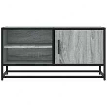 vidaXL TV-Schrank Grau Sonoma 80x34,5x40 cm Holzwerkstoff und Metall