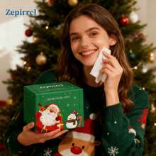 40 Count Premium Box Facial Tissues, Extra Large Disposable Face For Face Cleaning, Care, Home Skincare, Christmas & Party Gifts, 10.24"X11.81"