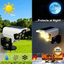 Solar-Powered Outdoor Security Light With Wireless Camera & Motion Sensor, 77 LED Flood Light, Remote Control, Night Vision, Solar Panel & Wireless For Driveway, Porch, Garden, Yard - Easy Install (No Wiring)