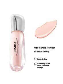 NOVO 防水防汗遮瑕膏，可遮盖黑眼圈、瑕疵、痤疮印、泪沟，适合所有肤质，适合日常使用、户外旅行、所有季节、节日、生日、聚会、派对、毕业典礼 - 01[去暗沉]#香草粉 - 查看 10