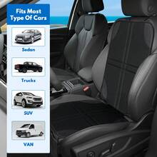 1 pieza/2 piezas Protector de asiento de coche para silla de coche infantil, tela Oxford 600D duradera con almohadilla gruesa y respaldo antideslizante, 2 bolsillos de malla, para sedanes, SUV, MPV - Multicolor - Ver 7