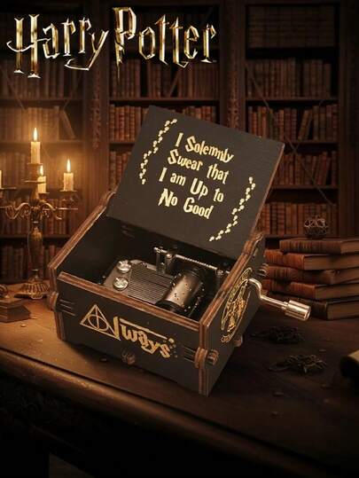 Harry Potter 1 pieza Caja de música accionada a mano de Harry Potter, regalo de fiesta, regalo para fiestas, decoración de fiesta, regalo pequeño, decoración de fiesta barata, mejor regalo de vacaciones para buenos amigos, decoración del ambiente de la fiesta, decoración de fiesta perfecta, adorno de decoración del hogar, decoración de habitación perfecta, regalo de Navidad, Día de San Valentín, regalo ideal para amigos