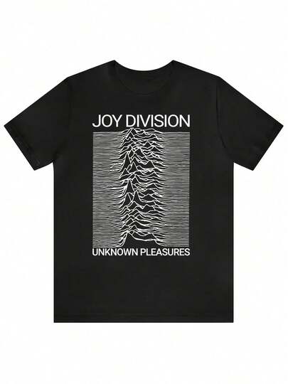 Camiseta Casual Unisex |   JOY DIVISION 'Placeres Desconocidos' Impresión Geométrica |   Mezcla de algodón, cuello redondo |   Transpirable y elástico |   Lavable a máquina |   Ajuste cómodo para todas las estaciones