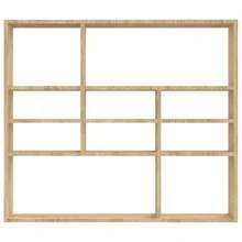 vidaXL Wandregal Sonoma-Eiche 90x16x78 Cm Holzwerkstoff - Giallo - Visualizzare 4