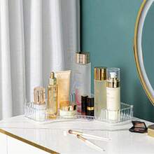 3 层、2 层、1 层 90° 旋转浴室梳妆台收纳架、护肤品和化妆品储物托盘、香水和化妆品梳妆台收纳架