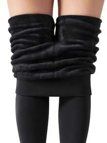 1Pc 290G Thermal Lined Tights Women Winter Warm Thick Tights Thermal Velvet Pants Tummy Control Soft