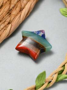 1/5/10/20 piezas Piedras de colores múltiples del Chakra Cuarzo natural pulido asimétrico Cuentas de energía de yoga para sanación del Chakra Accesorios para hacer joyas DIY