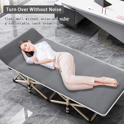 Heavy Duty Single Folding Bed  Camping Travel Guest Lightweight