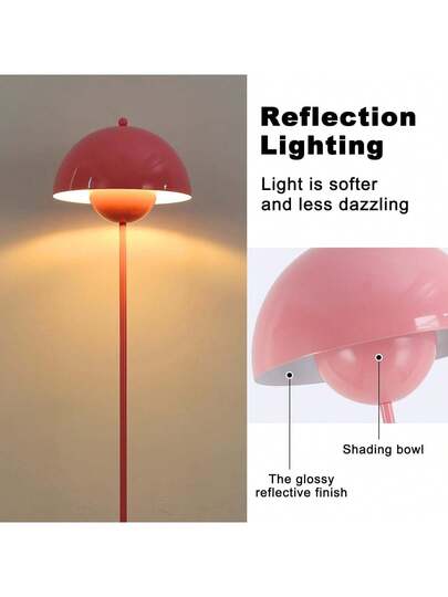 Alpinaluz Nordic Vloer Lamp Inspired By "Flowerpot" Parabolic Base, E27 Socket Living Room, Dining Bedroom view 6