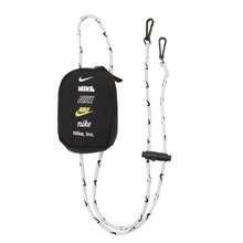 Nike Hbr Logo Lanyard Pouch (Black/White) - 100% Polyester - (CS1801) - Black and White - View 3