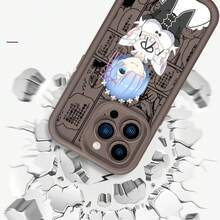 Anime Re-ZERO R-Rem R-Ram Eye Ladder Covercompatible with Apple  15 14 13 12 11 XS XR X Pro Max Plus Soft Phone Case,Covercompatible with  17 Hülle, 17 pro Hülle, 17 promax Hülle