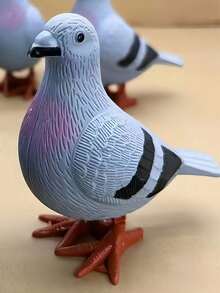 1个塑料发条跳鸽玩具，颜色随机，无需电池，适合日常娱乐 - 彩色 - 查看 3