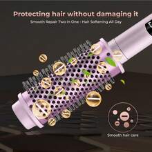 Holiday Gift Edition 3-In-1 Hair Dryer & Curling Iron | Digital Temperature Display – Multi-Temperature Control – Professional Versatile Styling Tool For Home & Travel