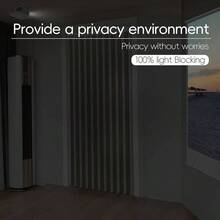 - Cortina plegable de tela opaca con cierre magntico, estilo acorden para puertas correderas, armarios, roperos, soluciones temporales para puertas, 1 panel, 107x 198, gris - 106.7An x 198.1Al cm (1 Paneles) + Gris - Ver 5