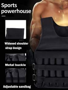 1 件可调节加重背心，最大负重 20 公斤/44 磅，适合肌肉训练、健身、减肥、跑步，迷彩/黑色，男女皆宜，可调节加重背心，适合锻炼、有氧运动和力量训练 - 彩色 - 查看 6