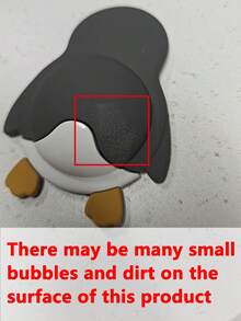 1pc Cute Pet Anti-Collision Pad, Soft Rubber Door Sticker Anti-Collision, Refrigerator Door Bumper Guard, Penguin Panda Cushion - Multicolor - View 9