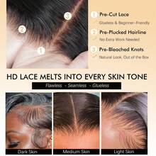 Deep Wave 13x4 13x6 Lace Frontal Wig Human Hair Brazilian Curly Human Hair Wig 4x4 Transparent Lace Frontal Wig For Women 180% Density 13x6 Glueless Wigs Human Hair Pre Plucked Pre Cut Drawstring Wigs For Women 6x4 5x5 7x5 9x6 Lace Closure Wigs Wear And Go Glueless Wigs Natural Black Color 30 Inch Bling Hair - Natural Black - 查看 6