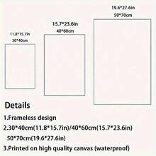 1 pieza Arte de pared botánico escandinavo - Impresión en lienzo de naturaleza muerta abstracta verde oliva, sin marco, decoración moderna para el hogar para sala de estar y dormitorio, regalo de inauguración de casa para amigos, diseño minimalista y estético, decoración botánica, obra de arte para dormitorio, obra de arte abstracta, fondo texturizado, impresión de alta calidad, diseño de interiores