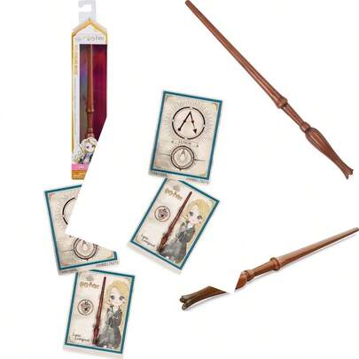 Wizarding World Fascinante Varita Luna Varita Mágica Luna Lovegood Niños a partir de 6 años Incluye: 1 varita 1 tarjeta de hechizos