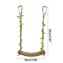 Multi-Functional Pet Trampoline, Climbing Ladder, Swing Combination Toy, Parrot Toy, Hamster & Small Pet Toy, Exercise & Entertainment Facility - Multicolor - View 3