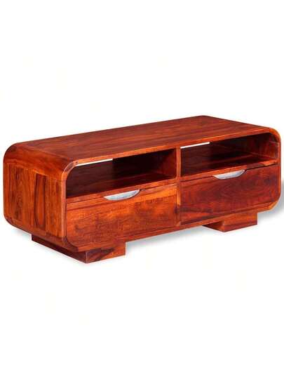 VidaXL Coffee Tafel 90x40x35 Cm Solid Acacia Wood view 4