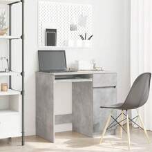 vidaXL Schreibtisch Betongrau 86x49x76 Cm Holzwerkstoff - Grigio - Visualizzare 1