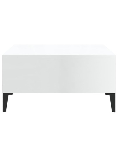 VidaXL Coffee Tafel 60x60x30 Cm Finished Wood High Gloss Wit view 4