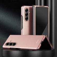 حافظة هاتف كاملة الجسم بتشطيب مطفي متوافقة مع Galaxy Z Flip3/4/5/6/7/7FE، Z Fold3/4/5/6/7، حافظة هاتف ذات موحد اللون أنيق للخريف، حافظة هاتف Fold7 متعددة الاستخدامات عالية الجودة، حافظة هاتف W26 بألوان البنفسجي/الأسود/الوردي/الأزرق، حافظة هاتف شخصية