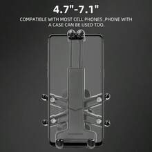 ROCKBROS 1 个 360° 自由旋转可调节铝合金减震手机支架 - 双球头，用途多样，3 种型号和 3 种安装位置可供选择 - 黑色 - 查看 12