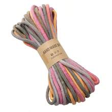 beadia 10m Cuerda trenzada degradada, cuerda de fibra de poliéster - Colores vibrantes, 4mm de diámetro, duradera, adecuada para embalaje de regalos, joyería, manualidades DIY, decoración del hogar, accesorios de embalaje de regalos - cable - Ver 24