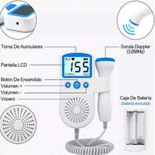 Baby Portable Doppler Fetal Heart Rate Detector - White - View 5