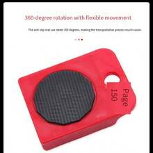 5件套重型家具升降机套装，金属家具移动滚轮，带360度旋转垫，轻松滑动沙发和家电移动工具套件